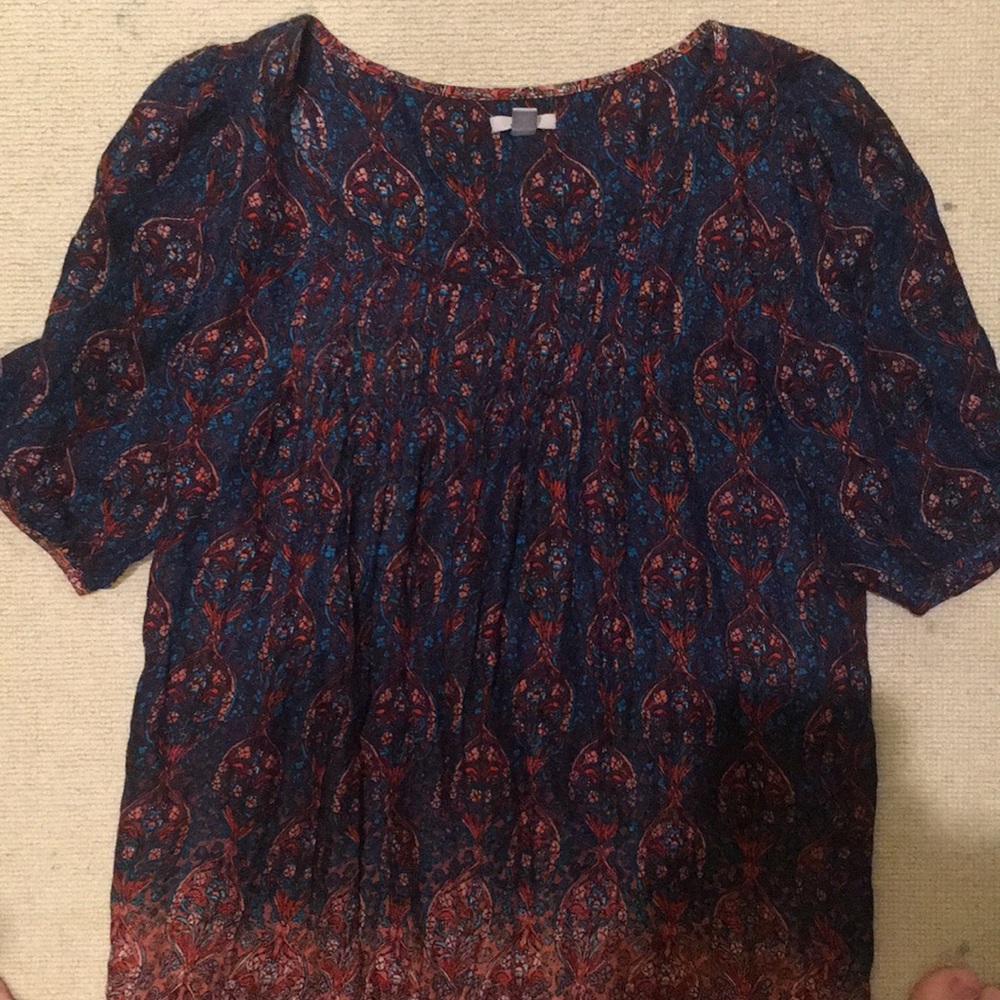 short sleeve peasant dress from urban outfitters